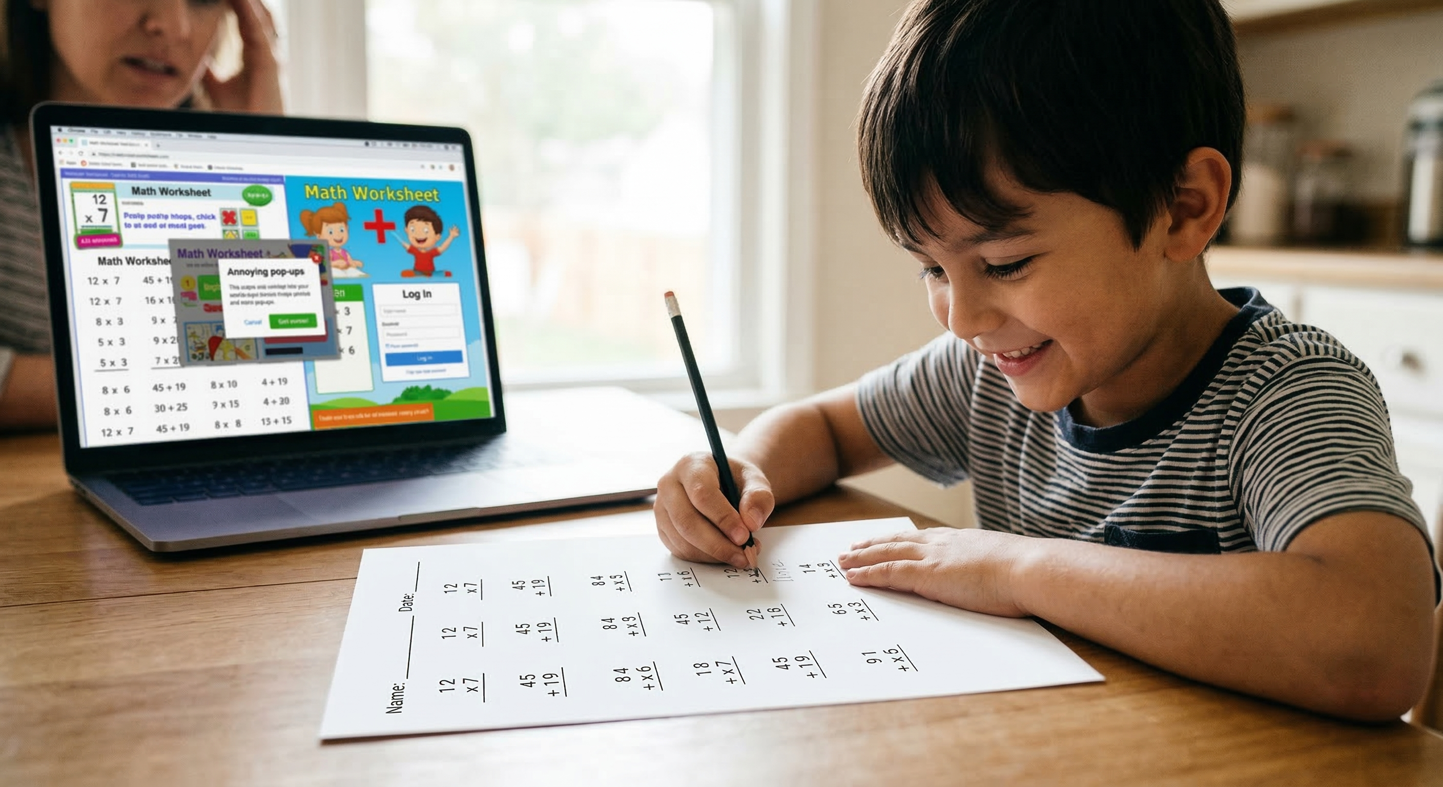 I Just Wanted a Math Worksheet